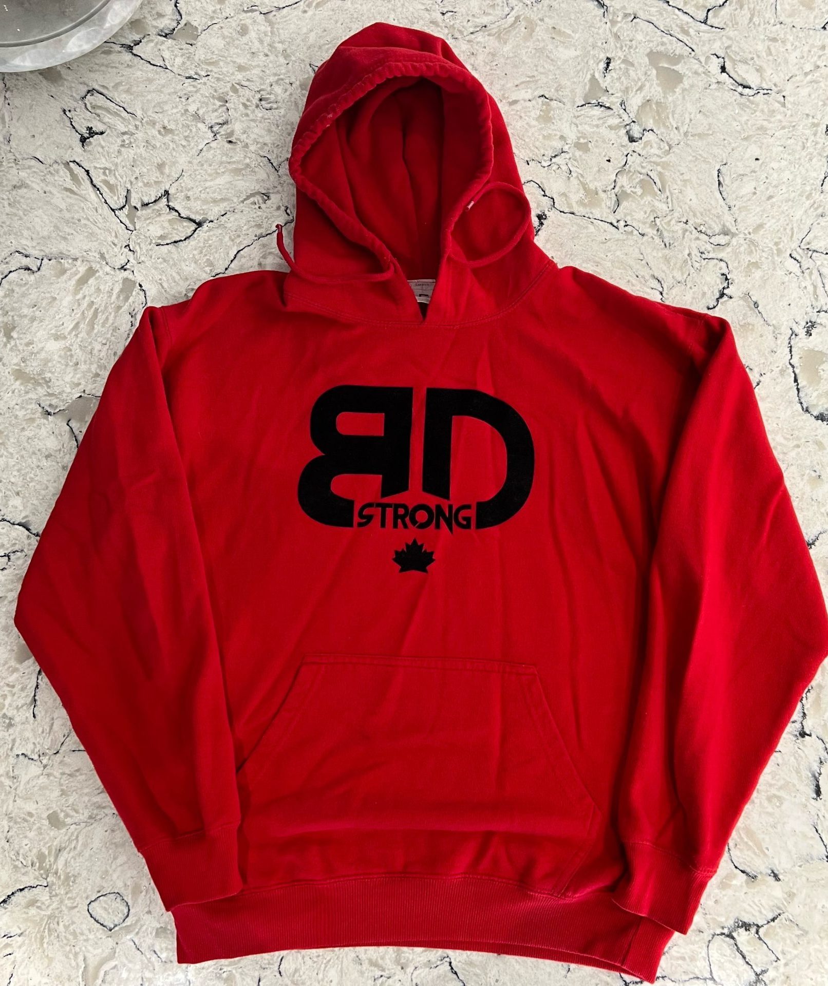 BD Strong - Red Hoodie - Burlington Dads